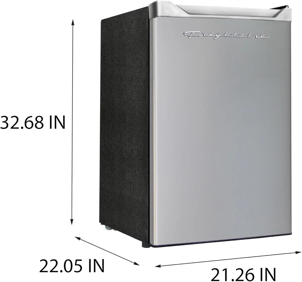 Frigidaire Upright Freezer, 6.5 cu. ft., Deep Freeze, Vinyl Coated Metal with Wire Shelving, Compact for Kitchen, RV, Dorm, Cabin, and Trailer, Platinum Design Series, Silver - 21D x 23W x 56H