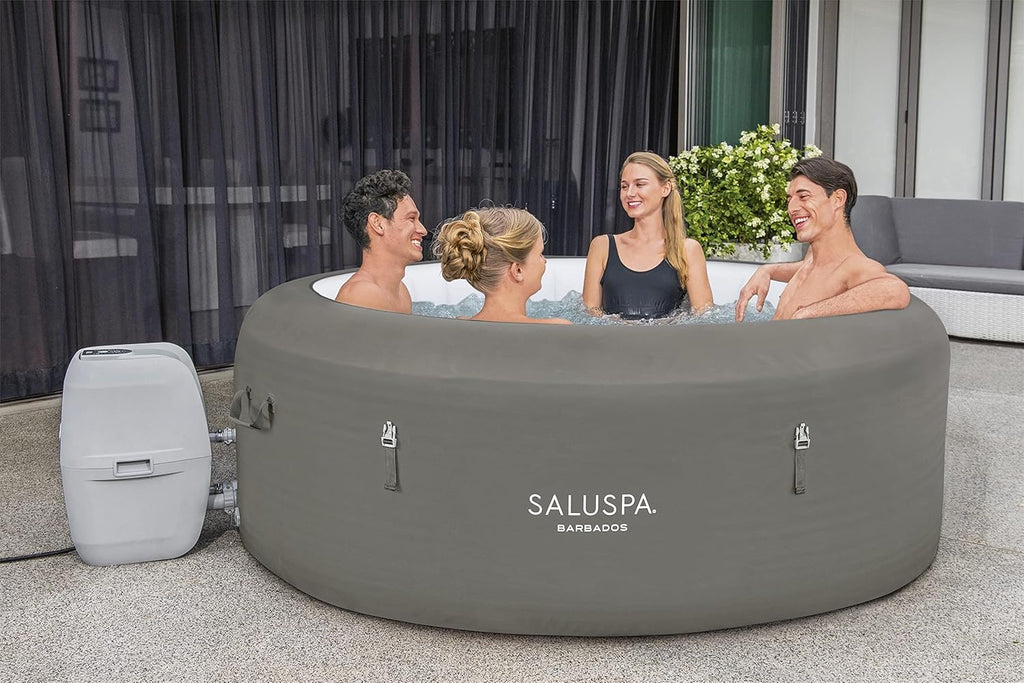 Bestway SaluSpa Miami EnergySense AirJet Inflatable Hot Tub Spa 71 x 26 Portable Hot Tub