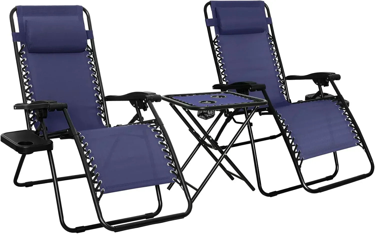 Amazon Basics Outdoor Patio Mesh Adjustable Zero Gravity Lounge Chair Recliners set of 2