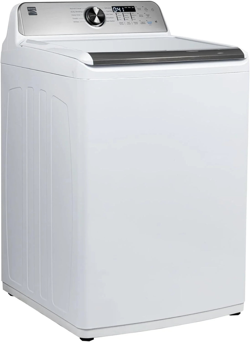 4.5 cu. ft. Top Load Washer with Triple Action Impeller for Tough Dirt & Stains-Reduce Laundry Time with Accela and Express Wash-LED, White