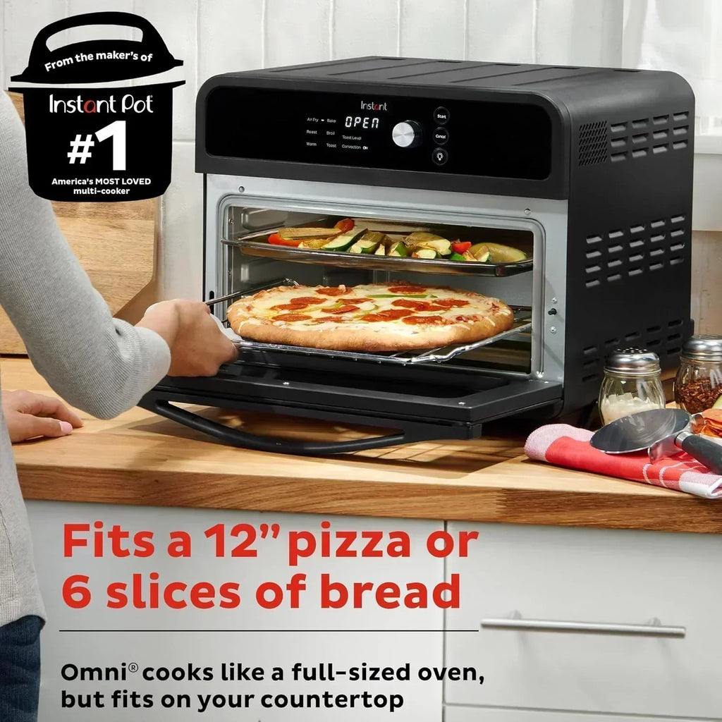Instant Pot Omni Plus 19QT/18L Toaster Oven Air Fryer 10-in-1 Functions Fits 12 Pizza Crisp Broil