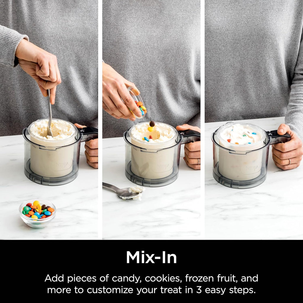 Ninja NC301 CREAMi Ice Cream Maker for Gelato Mix-ins Milkshakes Sorbet Smoothie Bowls More