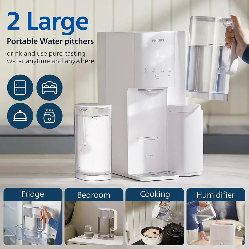 Reverse osmosis water filter countertop Philips 5-inch water filtration system purifier
