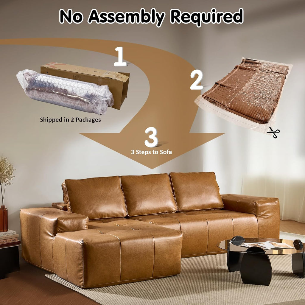 Ovios 104 Cloud Section Sofa L-shaped lounge chair, modern modular sofa