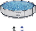 Steel Pro MAX 10 Foot x 30 Inch Round Metal Frame Above Ground Backyard Swimming Pool Set
