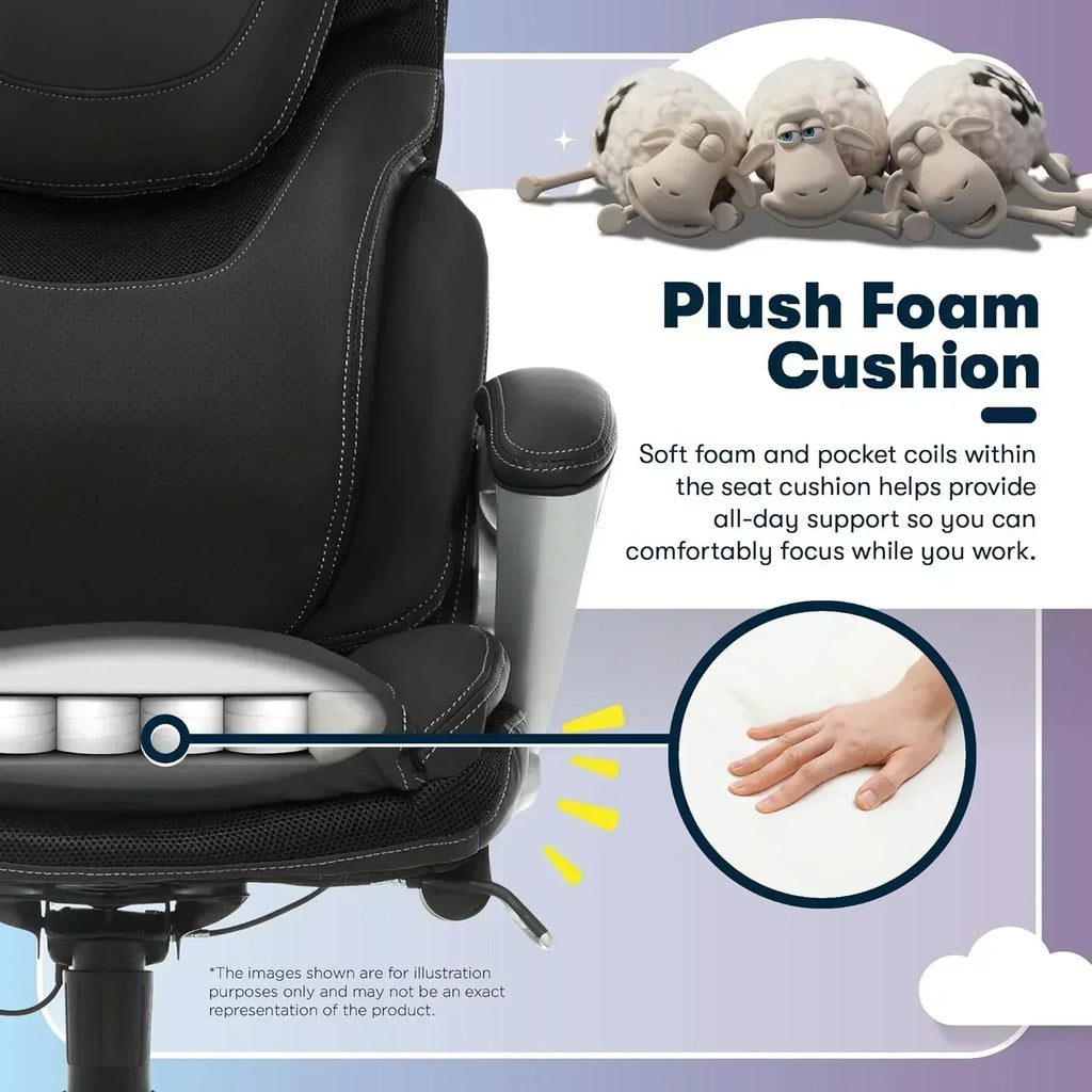 Executive office chair ergonomic computer desk and chair