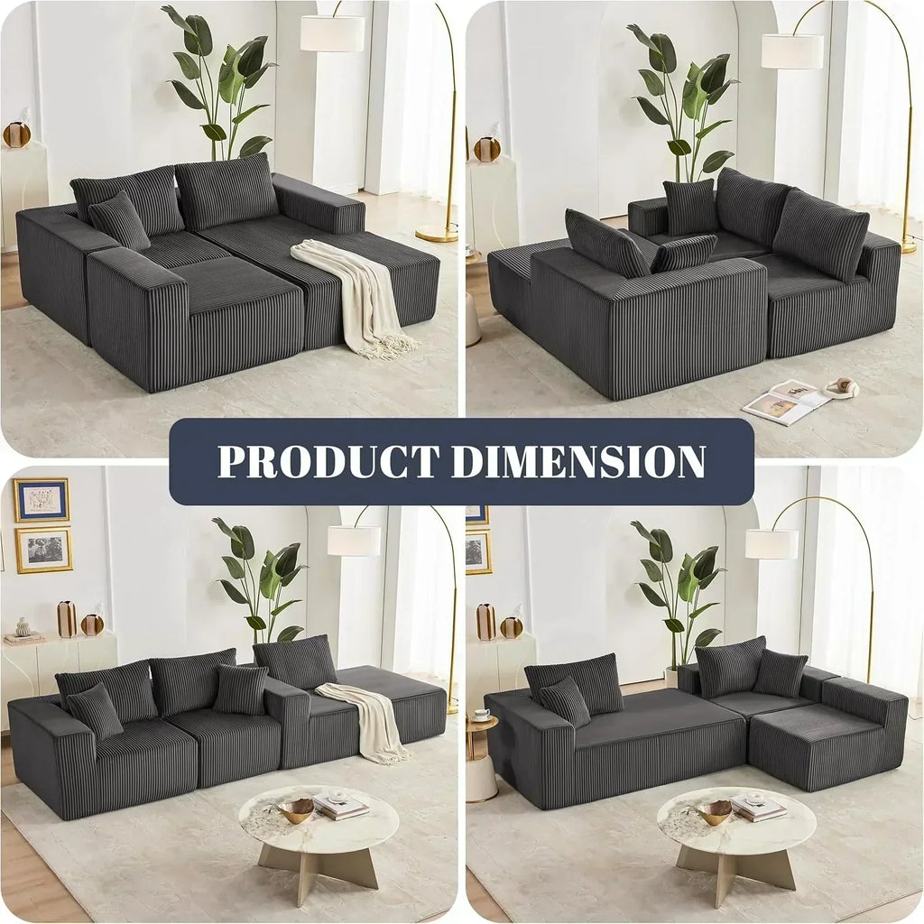 108 inch sectional sofa cloud sectional sofa with deep seat modern sectional L shaped sofa