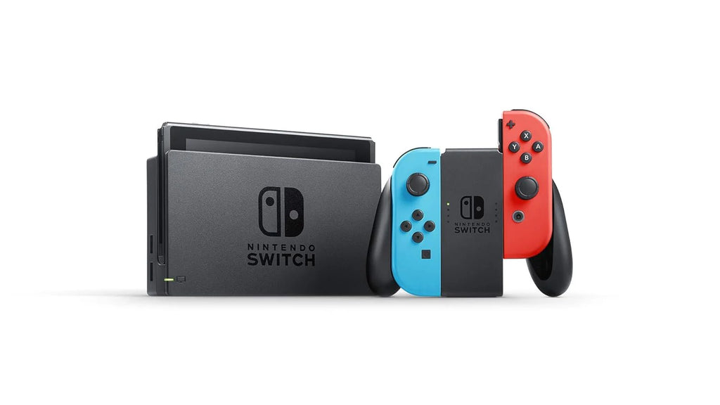 Nintendo Switch Neon Red and Neon Blue Joy-Con (Renewed)