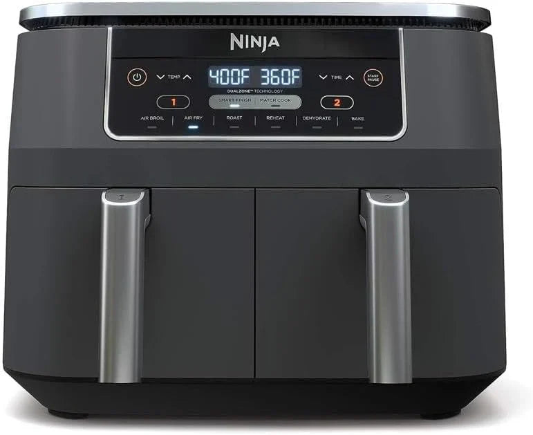 Ninja Foodi 6-in-1 FlexBasket Air Fryer with 7 QT MegaZone Basket Divider for Large Proteins