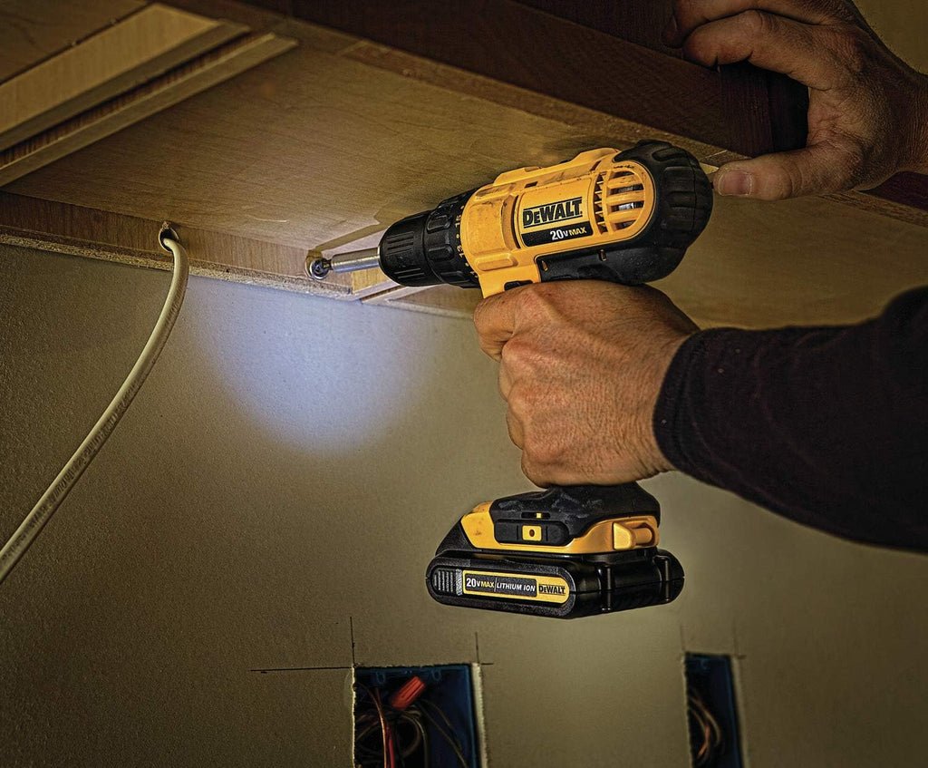 20V MAX Cordless Drill Impact Driver and LED Work Light Portable, Power Tool Combo Kit 3 Tool, 2 Batteries and Charger Included (DCK340C2)