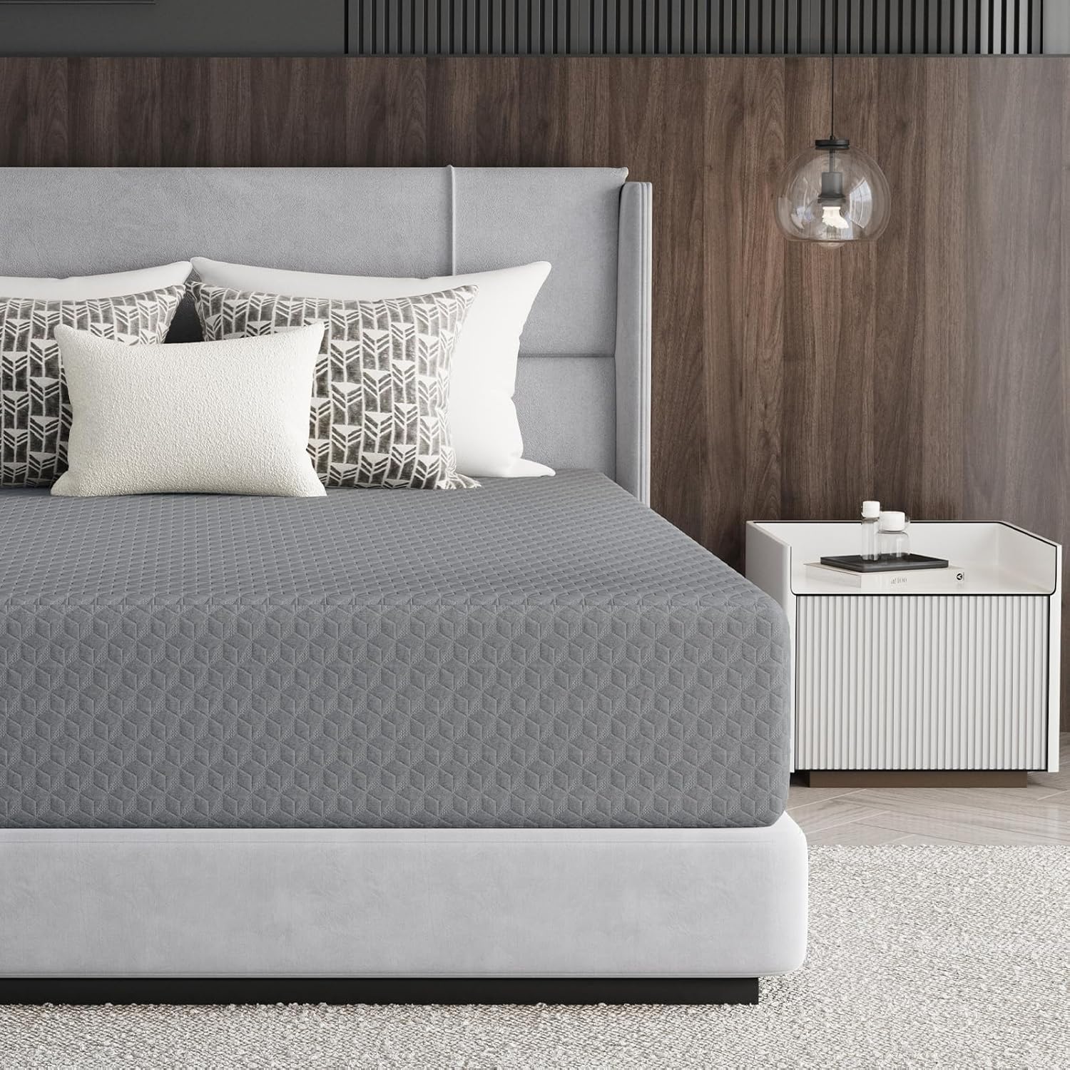 Novilla Queen Mattress 12 Inch, Queen Memory Foam Mattress for Cool Night Sleep & Pressure Relief, Thermally Balanced Foam Mattresses for Heat Dissipation, CertiPUR-US Certified Mattresses in a Box