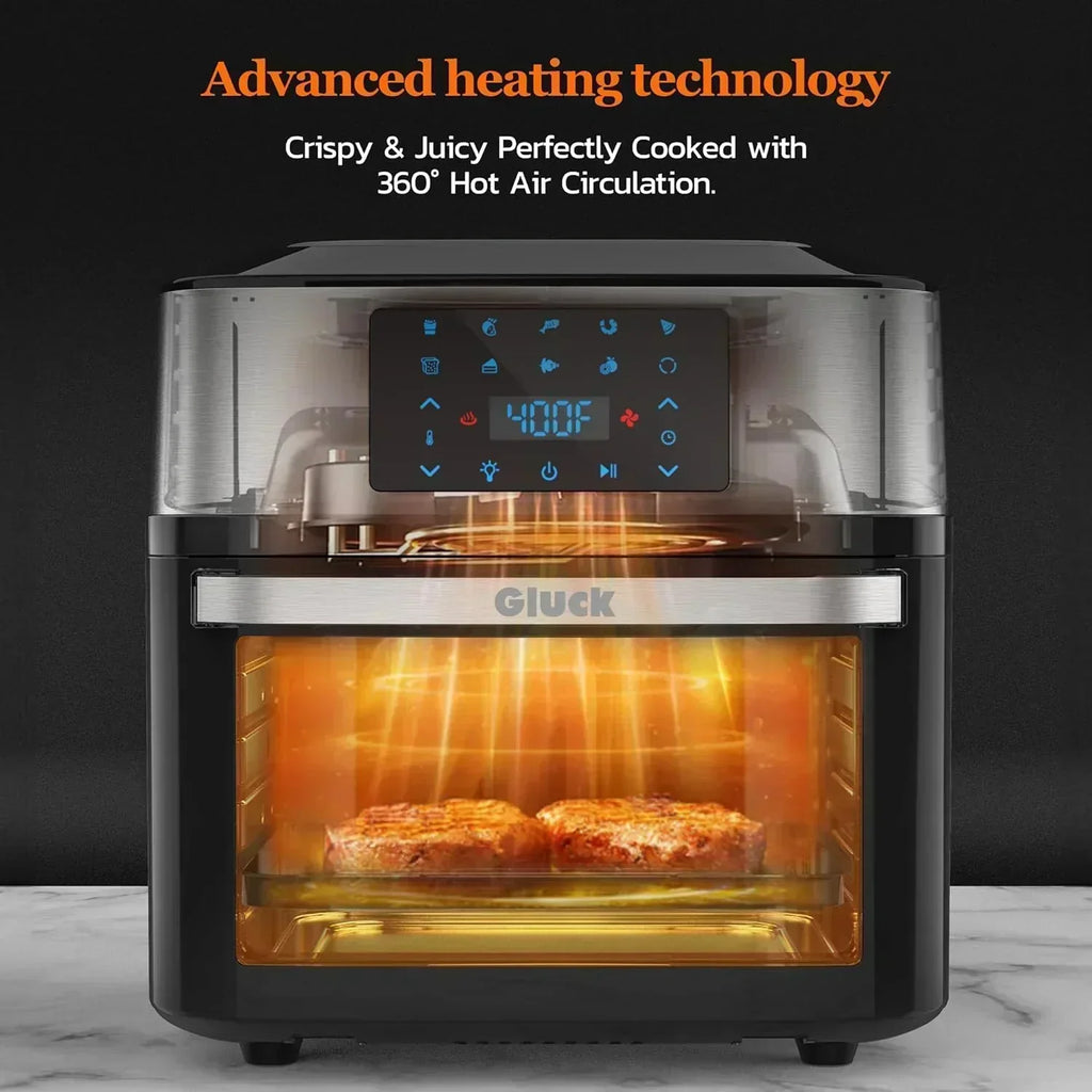 Large 20-quart air fryer 10-in-1 oven-air fryer combo Air fryer rotisserie rack 3 dehydrating racks
