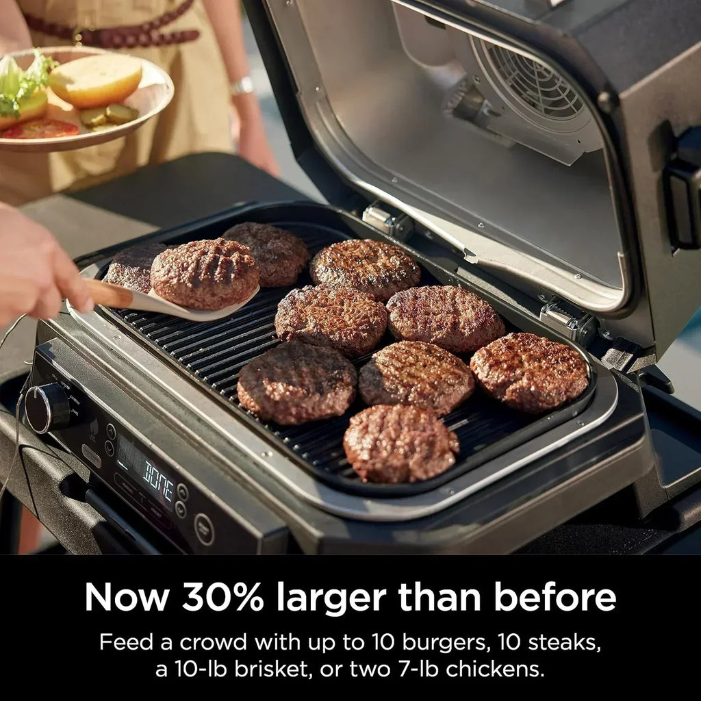 Ninja Woodfire Pro XL Outdoor Grill Smoker Thermometer 4-in-1 Master Grill BBQ Smoker Outdoor Air Fryer