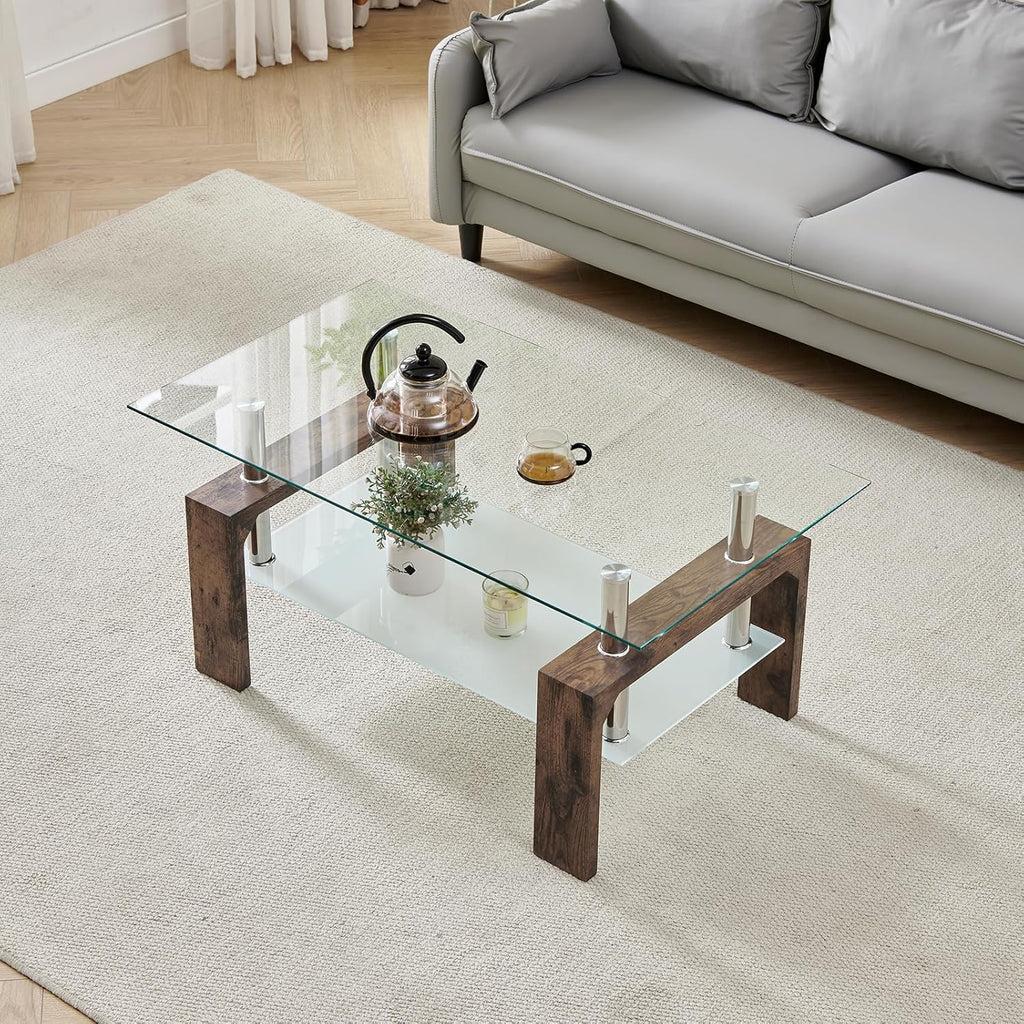 Living Room Rectangle Coffee Table Tea Table Suitable for Waiting Room Modern Side Coffee Table