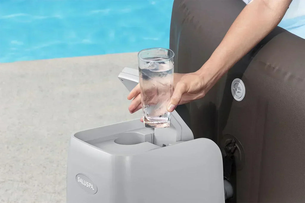 Bestway SaluSpa Miami EnergySense AirJet Inflatable Hot Tub Spa 71 x 26 Portable Hot Tub