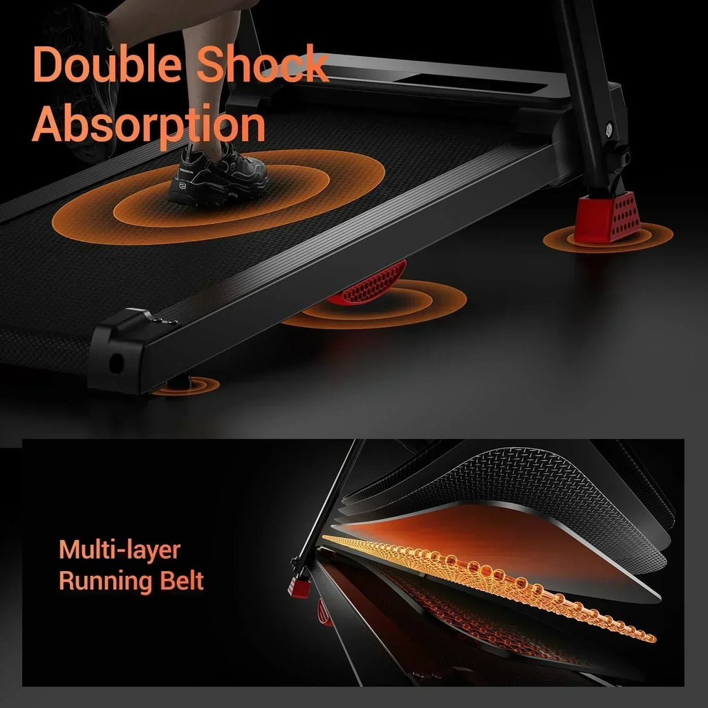 Home Treadmill 15% Incline Treadmill 3.0 hp Quiet Brushless Dual Cushion System