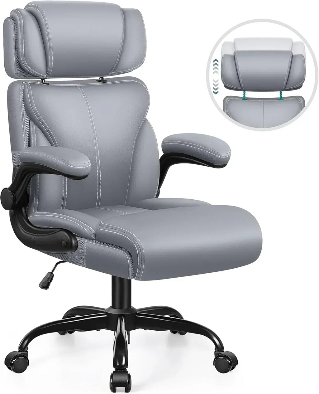 Office Chair Large High-Foot Computer Desk Chair Chair Lumbar Support Rotating Computer Chair