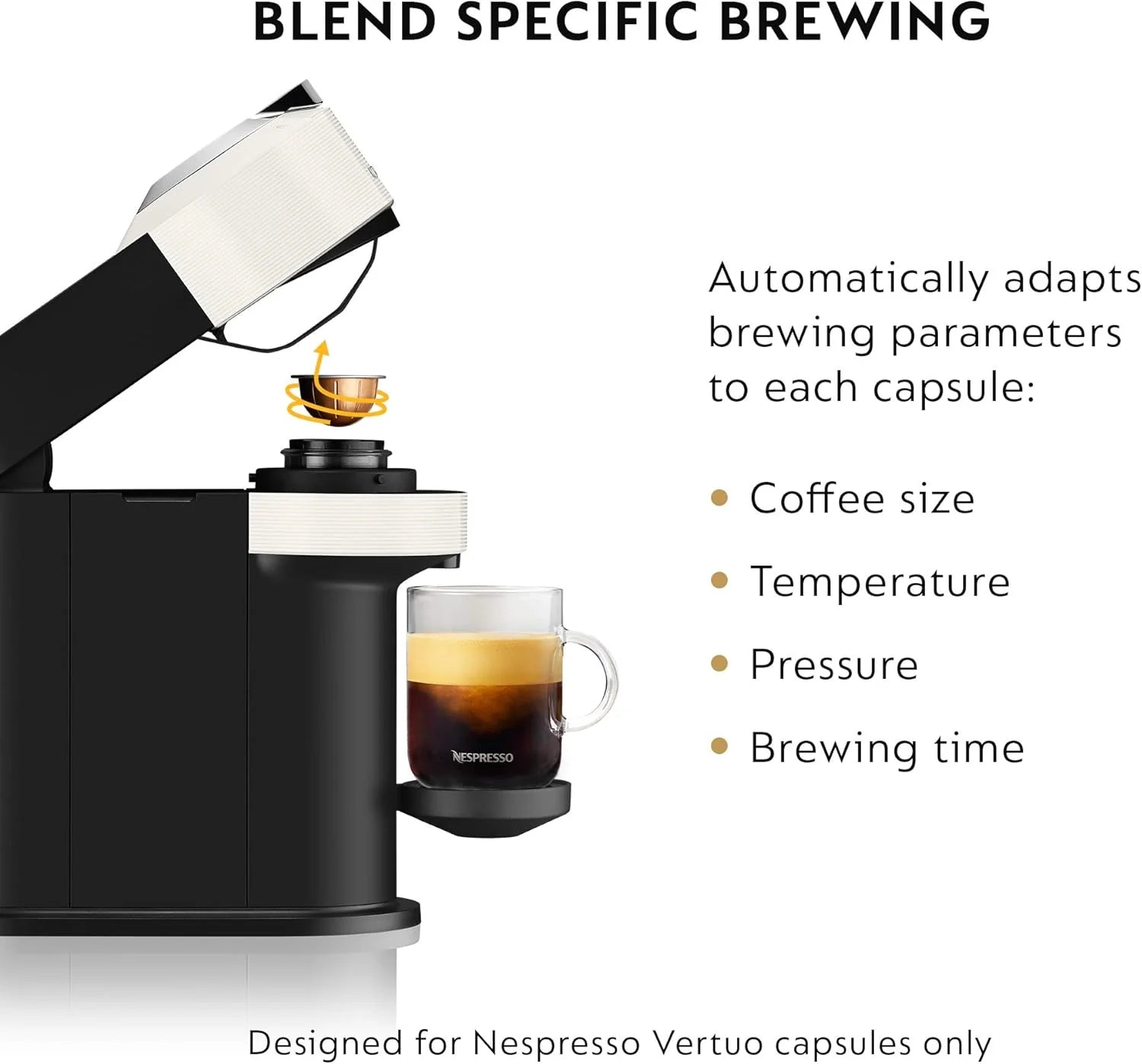 Nespresso Vertuo Next by De��Longhi White Coffee & Espresso Machine