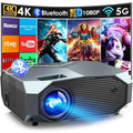 Projector with 5G WiFi and Bluetooth Native 1080P Outdoor Portable Video