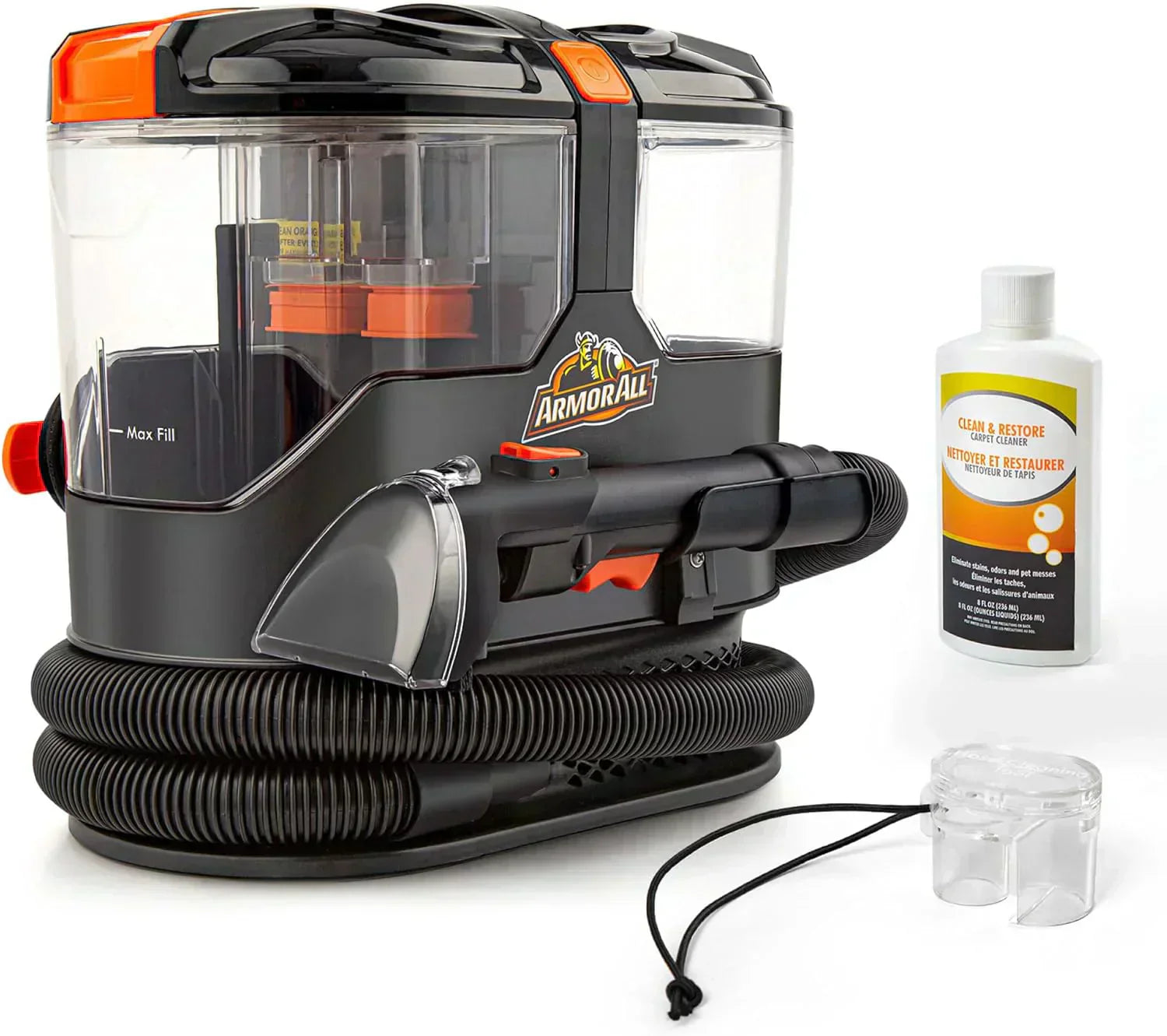7 Amp Portable Spot Cleaner for Car Cleaning Carpet and Upholstery Stain Removal