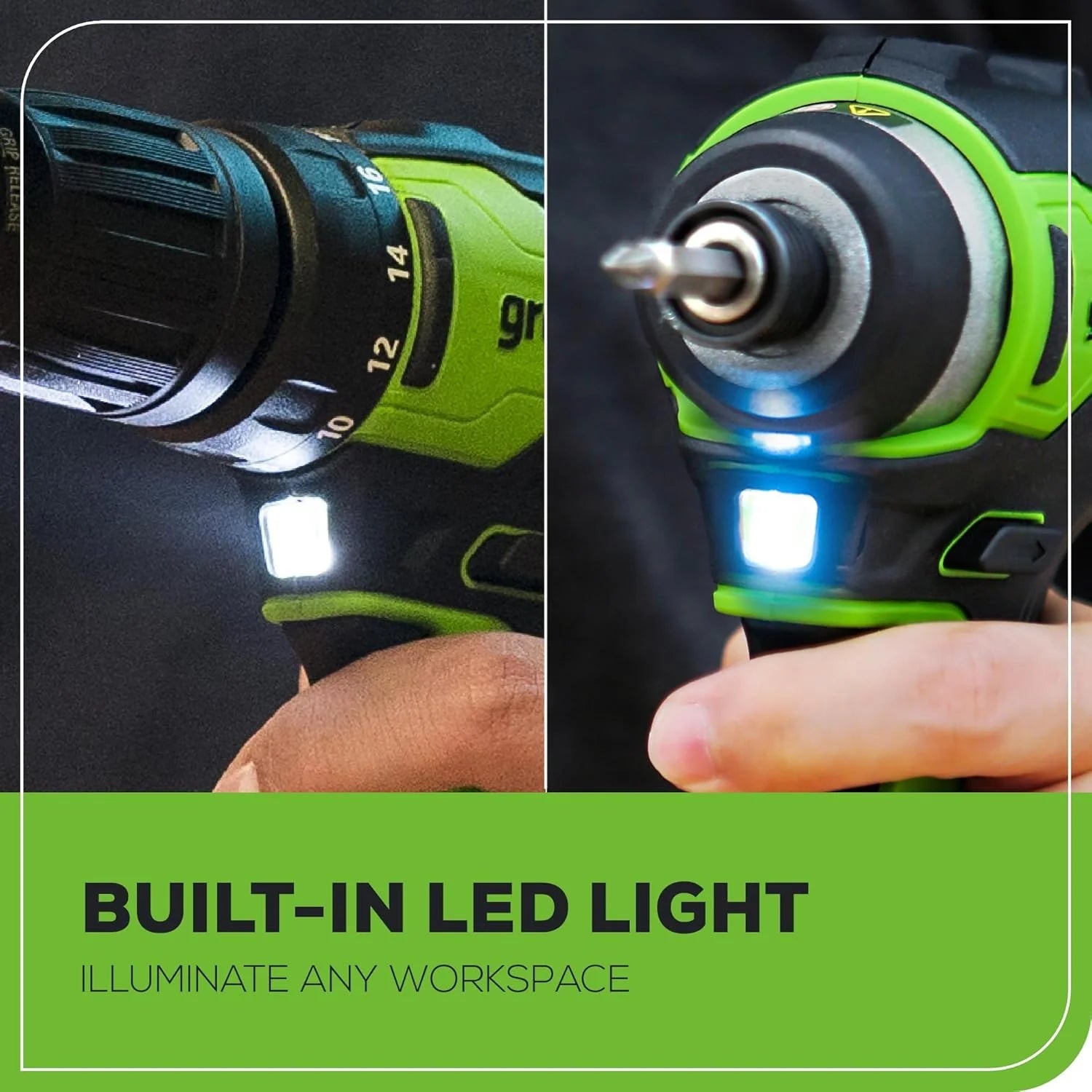 24V Brushless Cordless Drill and Impact Driver,Power Tool Combo Kit Included 1/2�M��rill & 1/4�M��ex Impact Driver and (2) Batteries, Fast Charger, 2 pcs Drill Bit Set & Bag