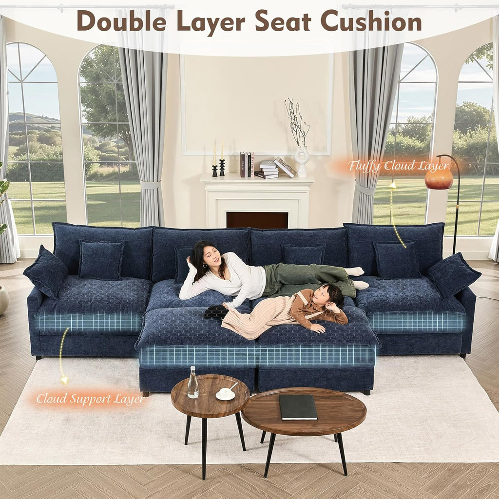 108 U-shaped sofa modular sofa Comfortable cloud sofa