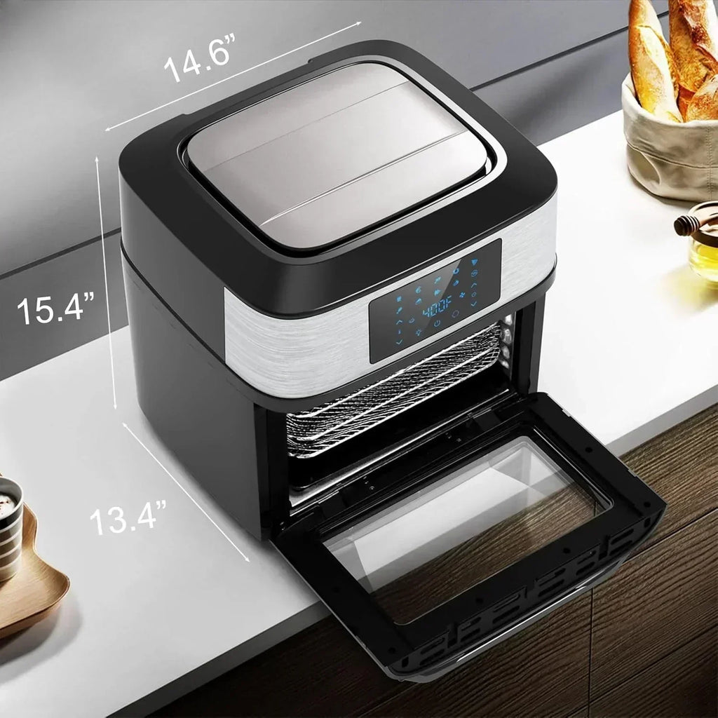 Large 20-quart air fryer 10-in-1 oven-air fryer combo Air fryer rotisserie rack 3 dehydrating racks