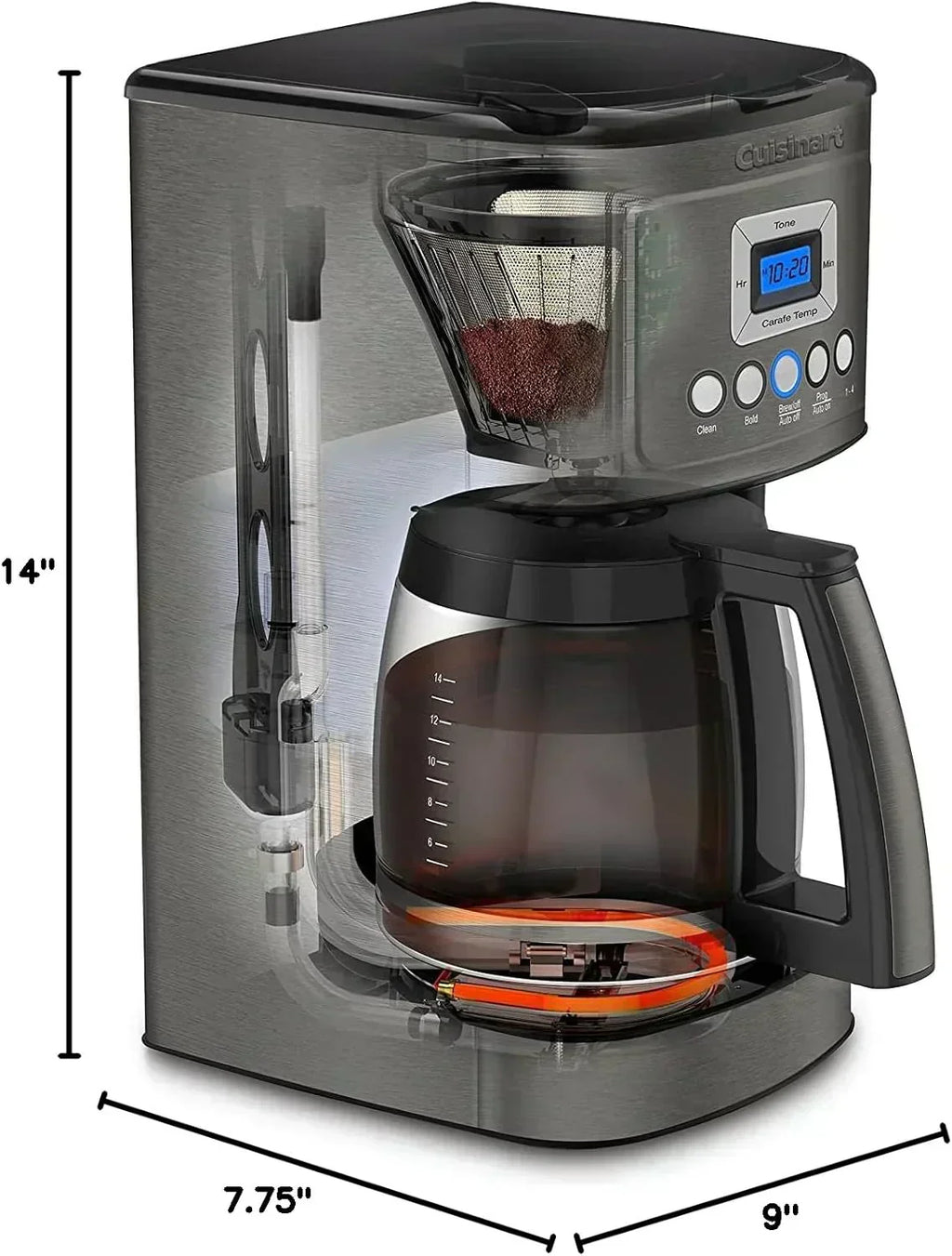 Cuisinart DCC-3200P1 Coffee Maker Fully Automatic with Brew Strength Control
