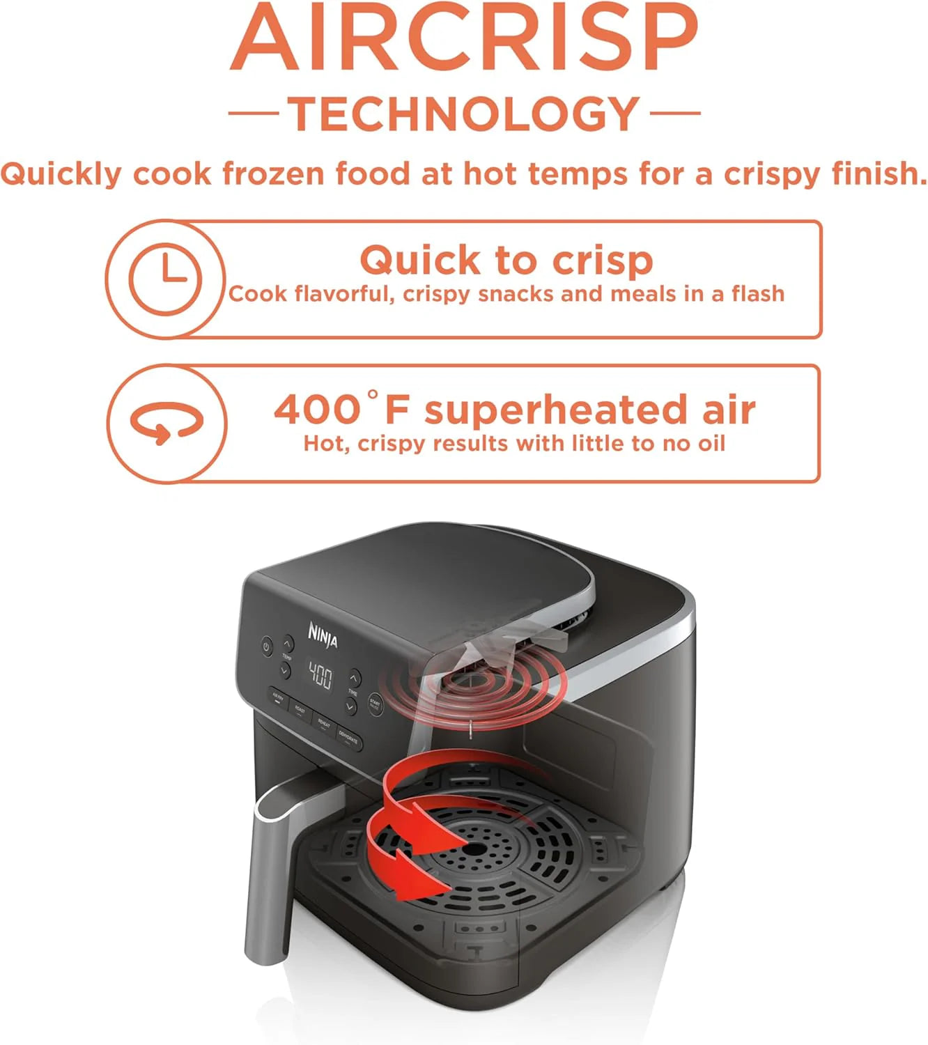 Ninja Air Fryer Pro XL 6-in-1, 6.5-Quart Capacity, Maximum Crispness, Air Fryer Bake
