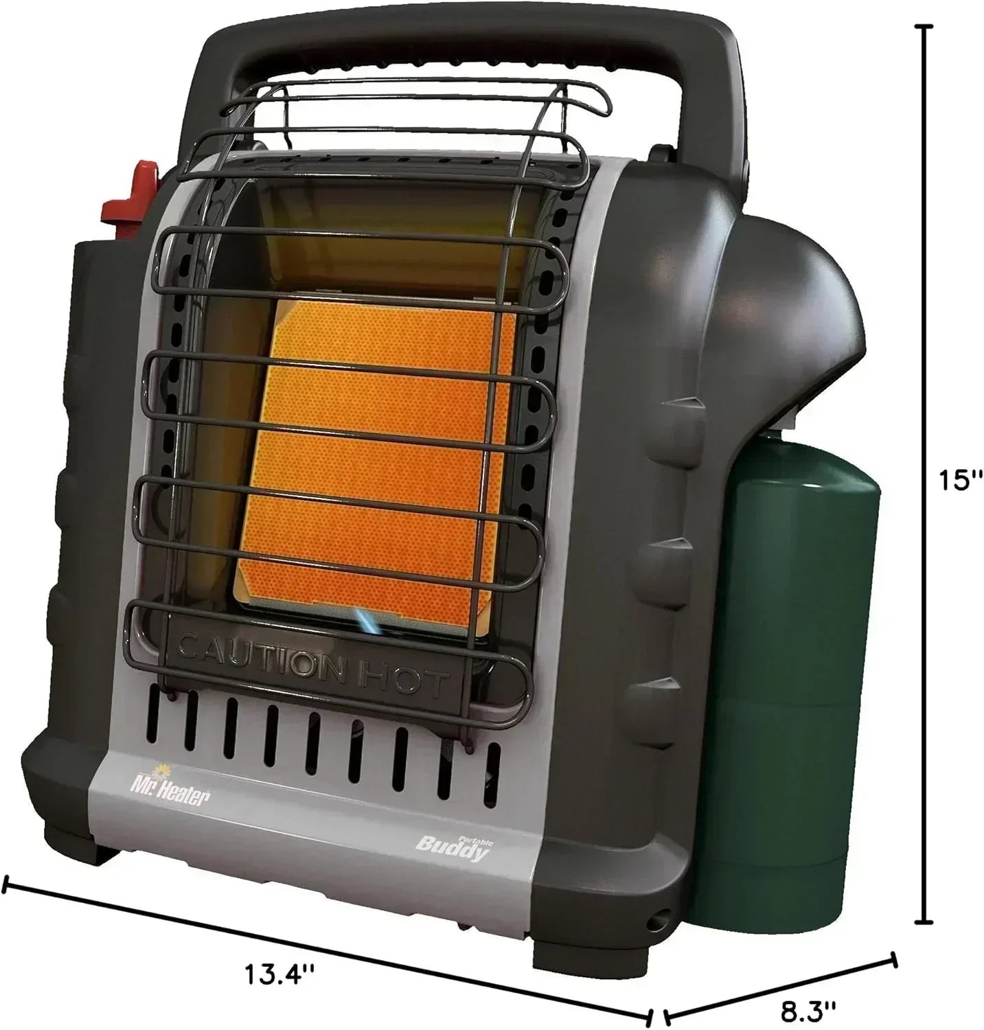 Portable Propane Radiant Heater 4000-9000 BTU for campers workshops patios and more