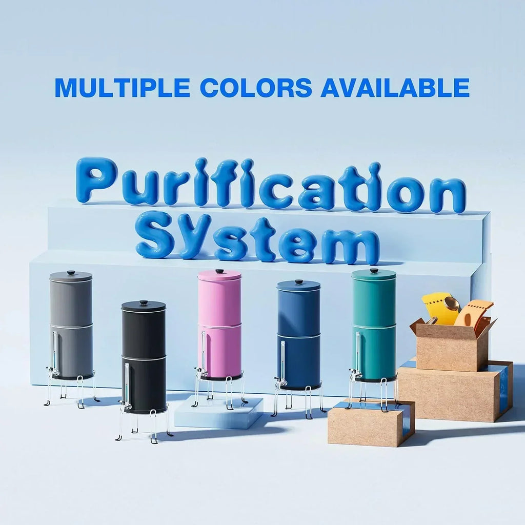 Purewell three-stage 0.01��m ultrafiltration gravity water filtration system 304