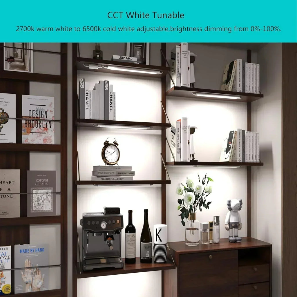 Smart under-cabinet lighting strip white and color-changing dimmable