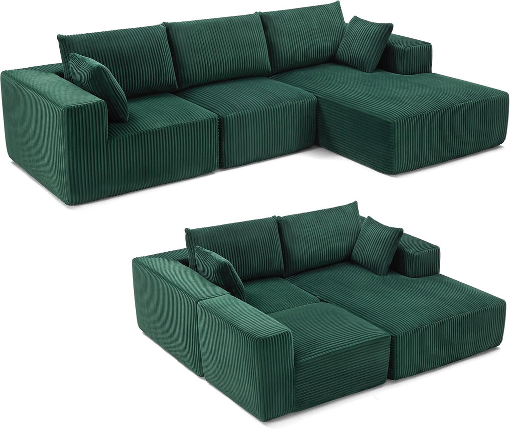 108 inch sectional sofa cloud sectional sofa with deep seat modern sectional L shaped sofa