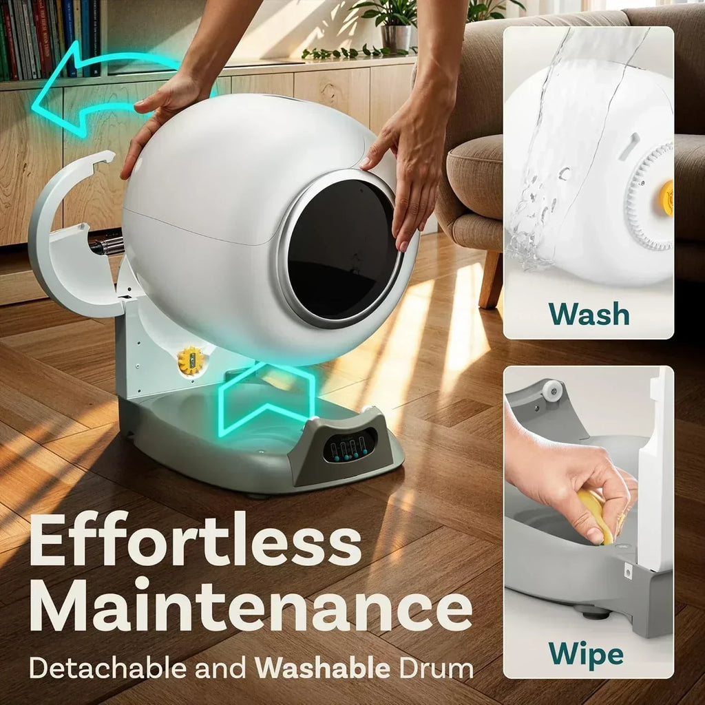 Self Cleaning Litter Box with Auto Safety Sensors Automatic Cat Litter Box Self-Cleaning