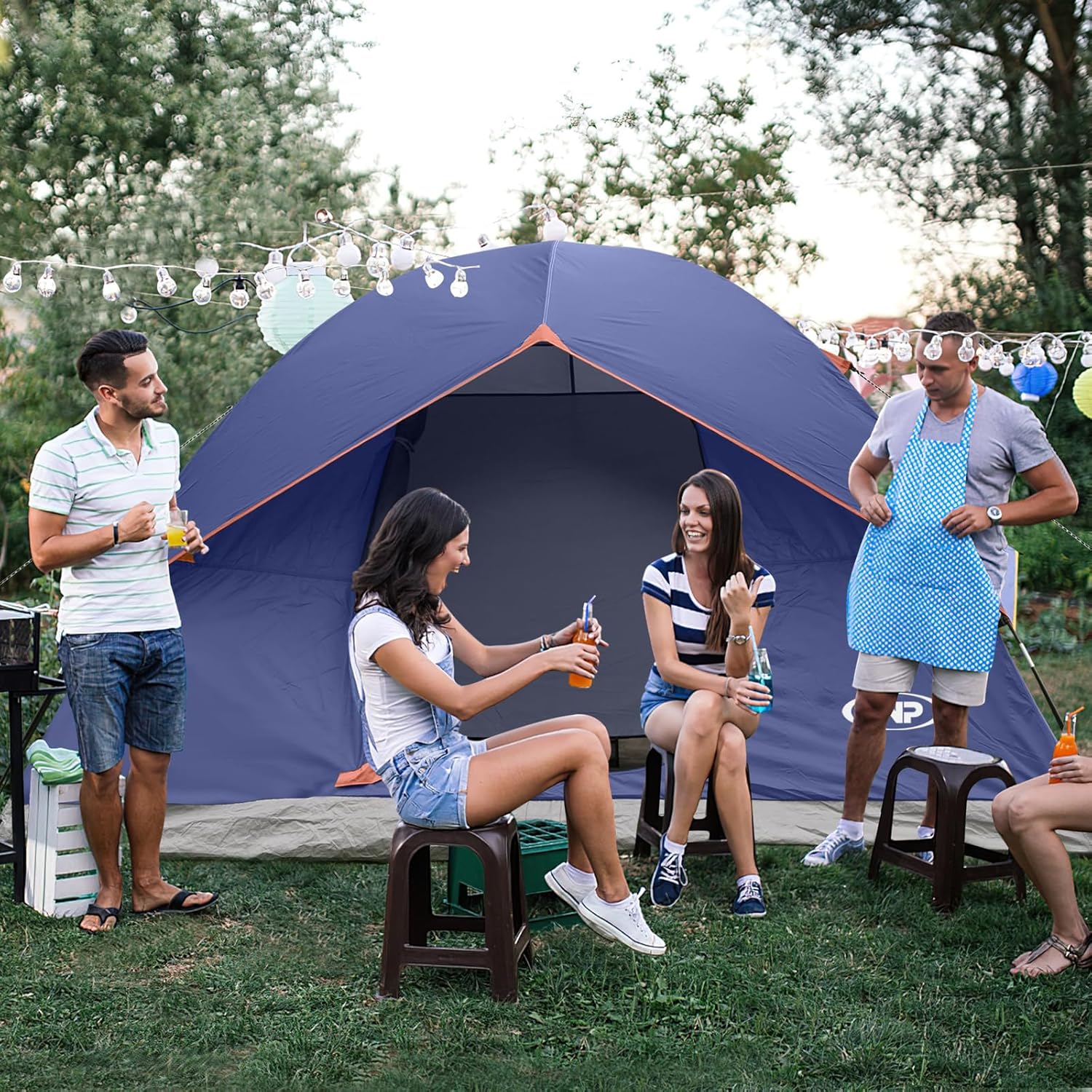 Camping Tent 2/3/4/6 Person Dome Tent Portable Camping Tent Outdoor and Backpacking Beach