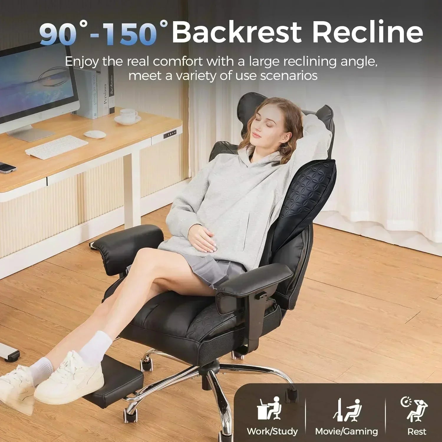 Large Tall Gaming Chair 400 lb Heavy Duty Office Chair
