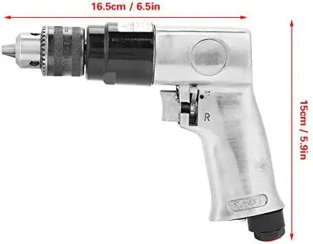 High Speed Pneumatic Air Drill Reversible 3 8 Inch 1700 RPM