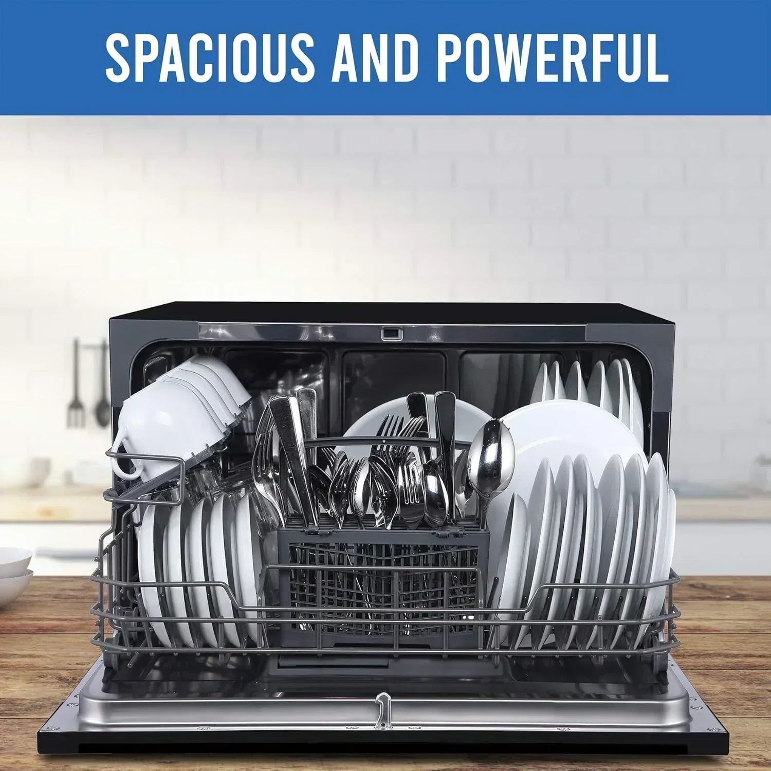 Farberware Compact 6-Station Dishwasher Portable Mini Countertop Dishwasher