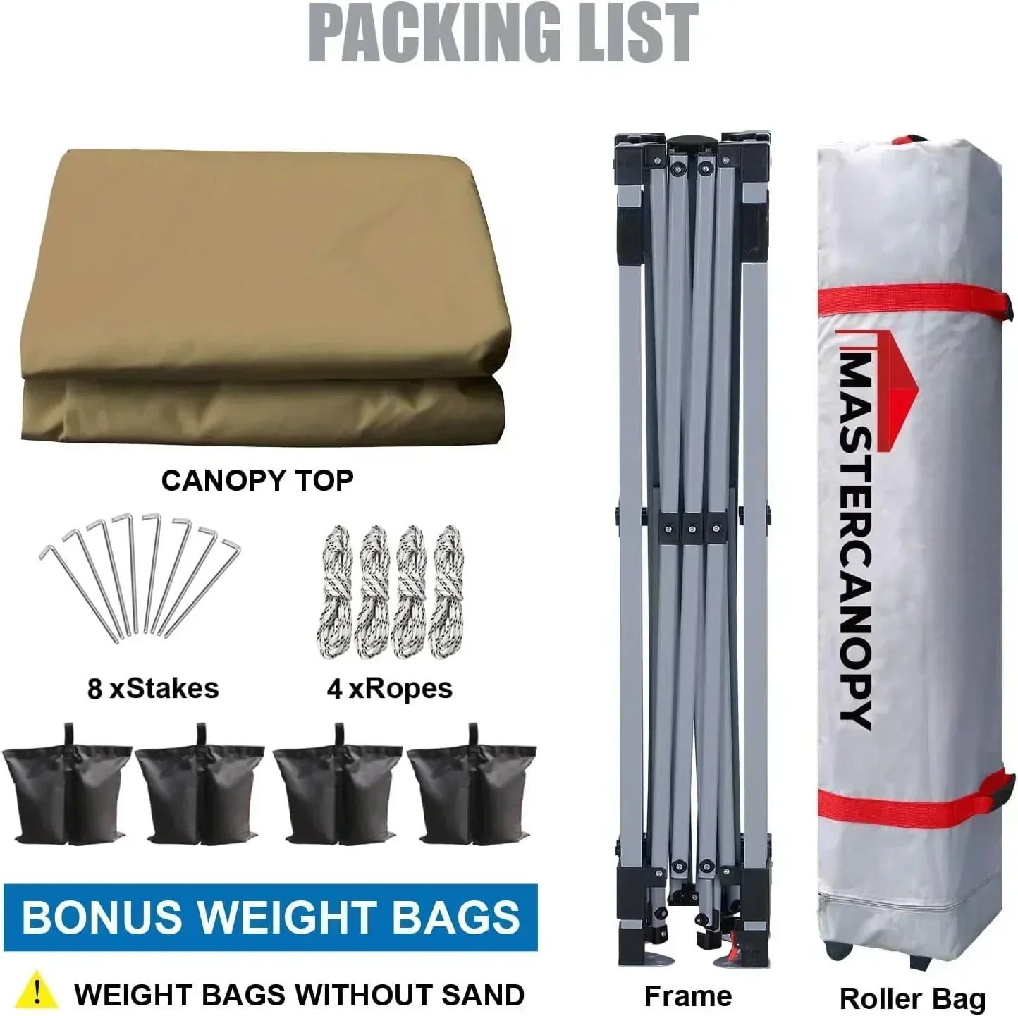 Durable Pop-up Canopy Tent with Roller Bag (10x10 Black)