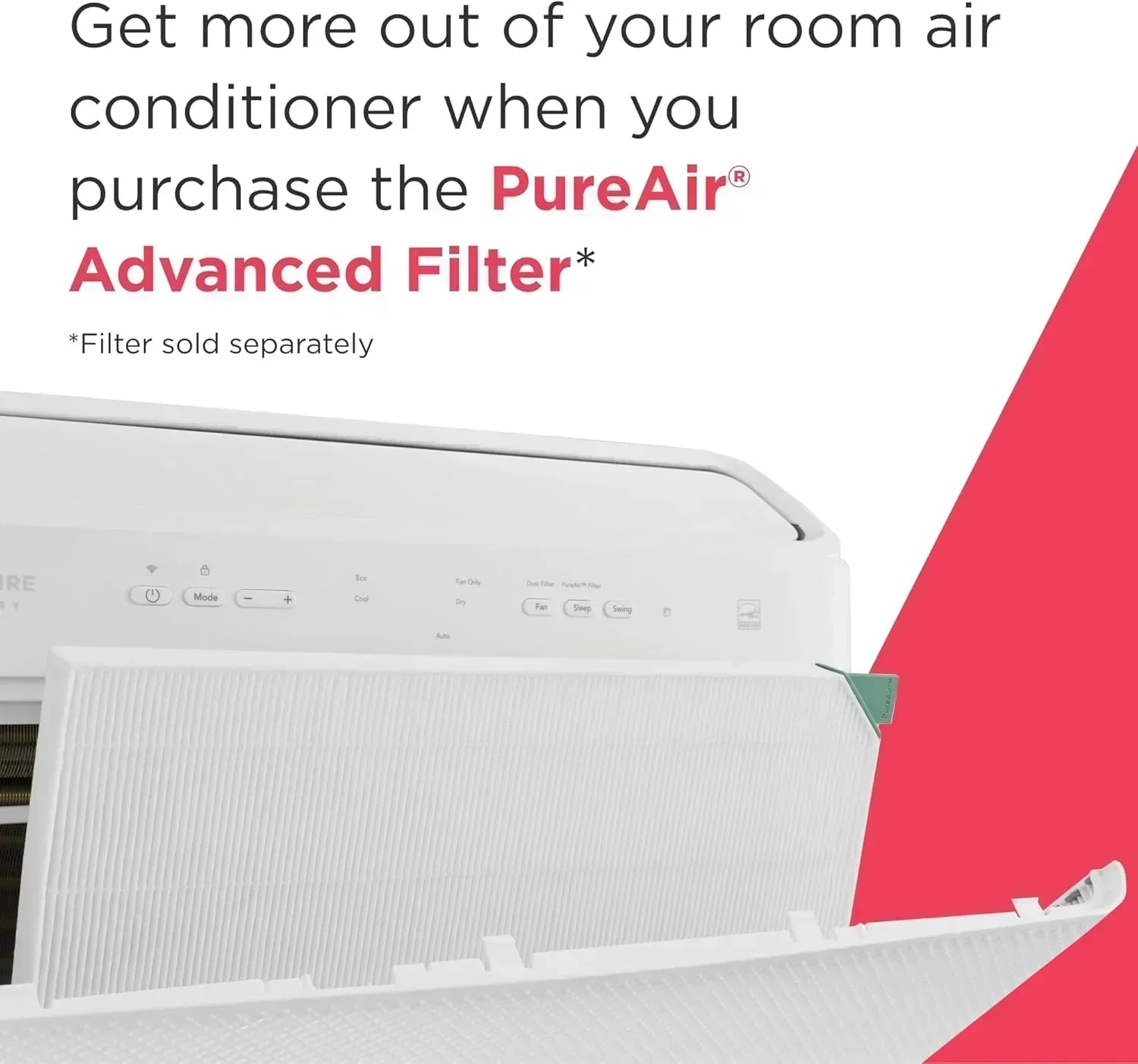 Frigidaire GHWQ103WC1 Inverter Quiet Temp Room Air Conditioner 10,000 BTU with Wi-Fi Connected