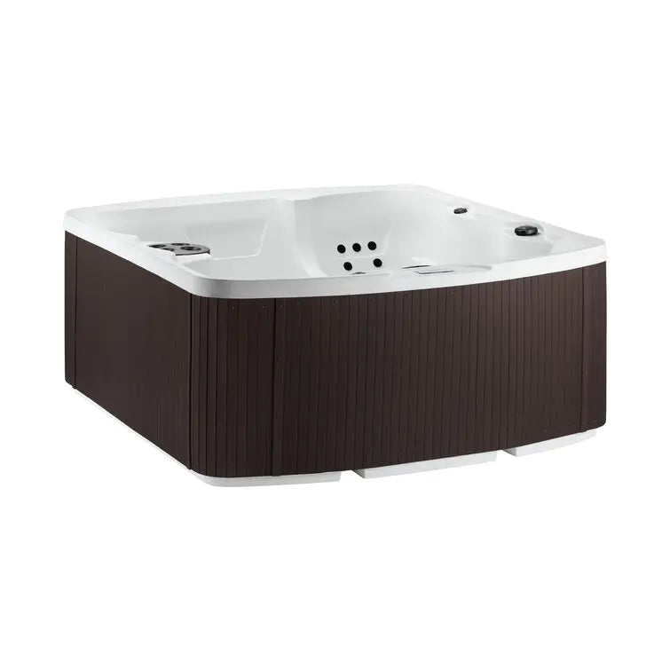Lifesmart Spas 110 Volt 5 Person 23 Jet Rectangle Plug And Play Hot Tub with Ozonator in Espresso