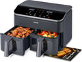 COSORI 9Qt 10-in-1 Dual Air Fryer Fresh Balanced Meals for Family Children Double Baskets