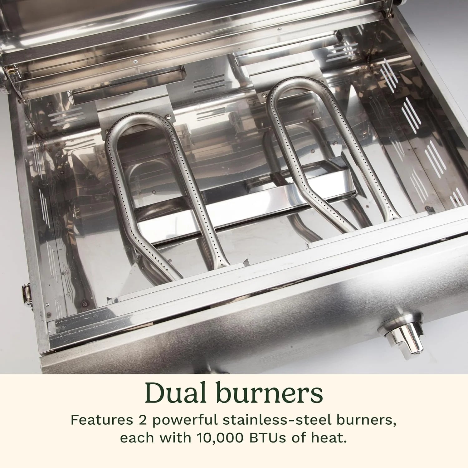 Cuisinart Chef's Style Tabletop Portable Propane Grill 20,000 BTU Stainless Steel Gas Grill
