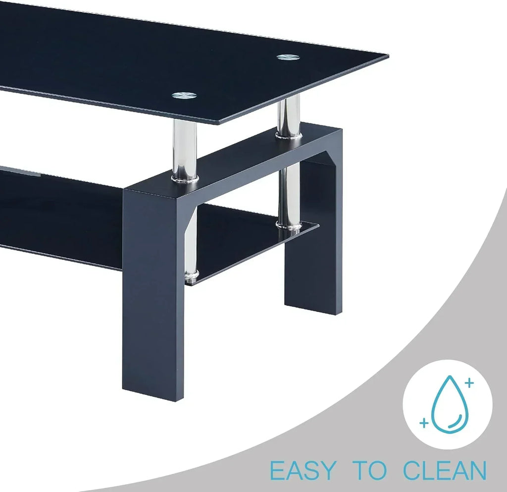 Living Room Rectangle Coffee Table Tea Table Suitable for Waiting Room Modern Side Coffee Table