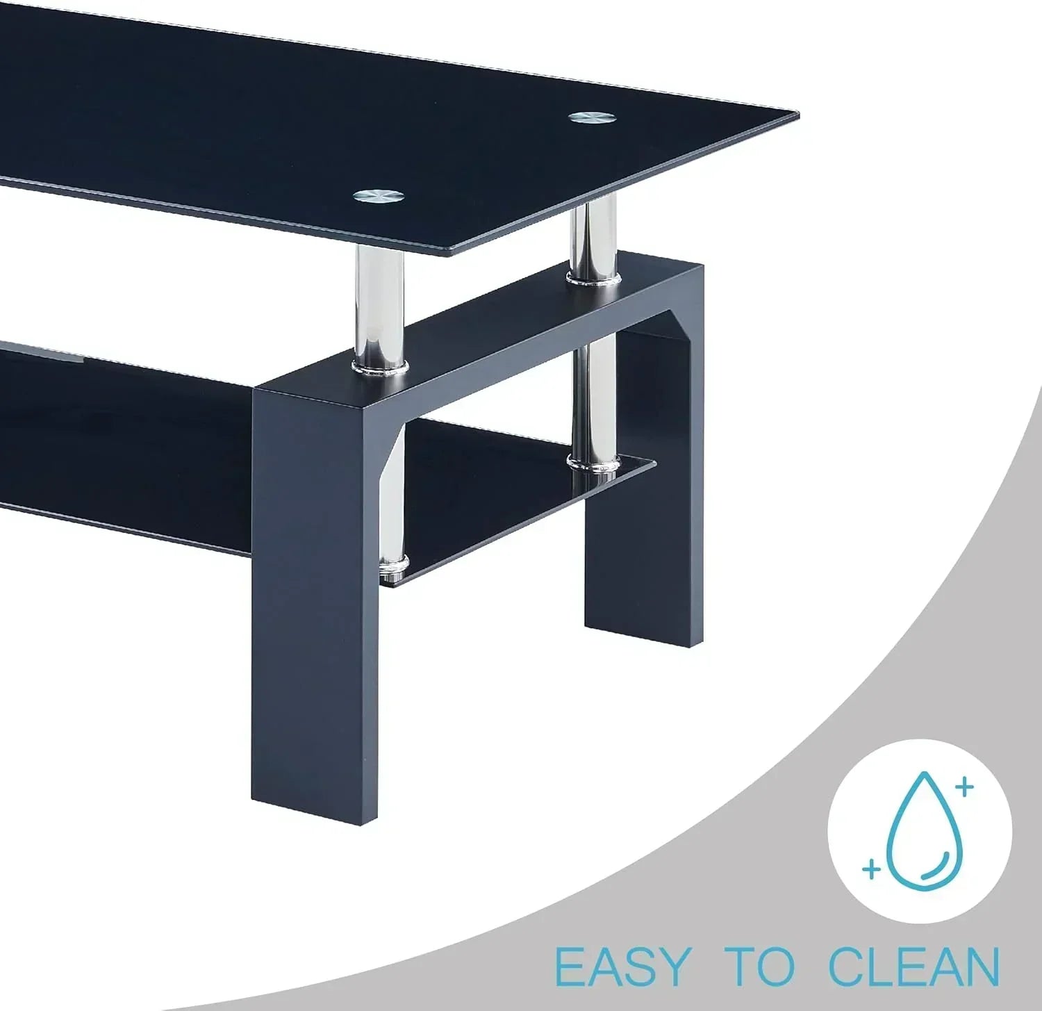 Living Room Rectangle Coffee Table Tea Table Suitable for Waiting Room Modern Side Coffee Table