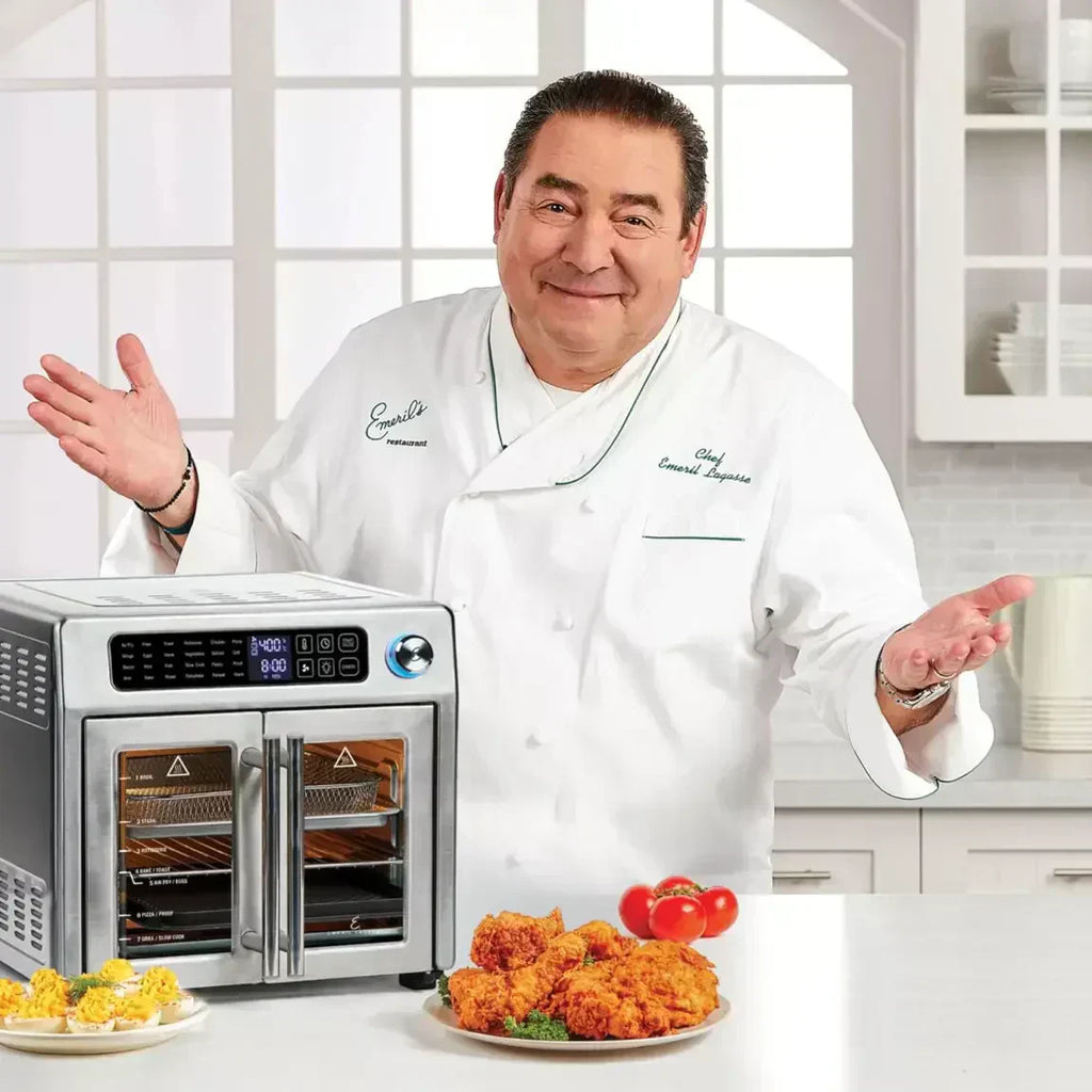 Emeril Lagasse 26 QT Extra Large Air Fryer Convection Toaster Oven with French Doors