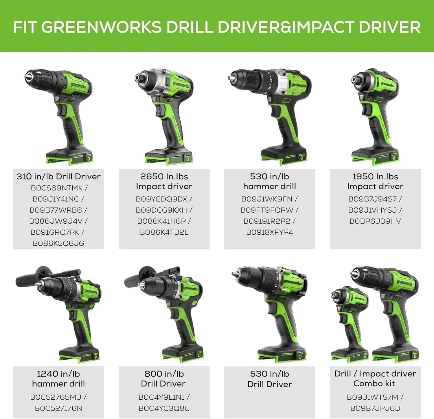 24V Brushless Cordless Drill Impact Driver Power Tool Combo Kit Included 1/2��Drill & 1/4��Hex