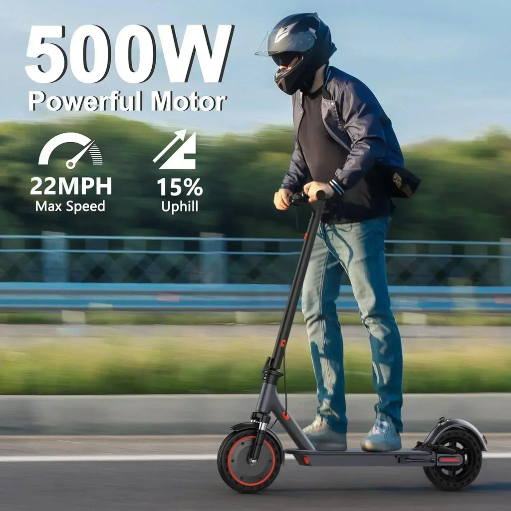 Volpam electric scooter Powerful electric motor Solid tires 28/21/12 mile range