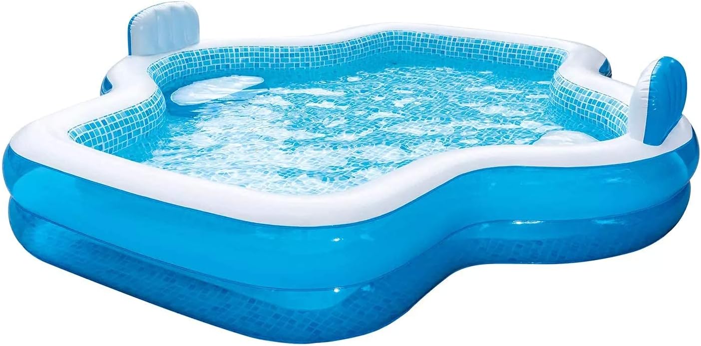 Members Mark Elegant Family Pool 10 Feet Long 2 Inflatable Seats