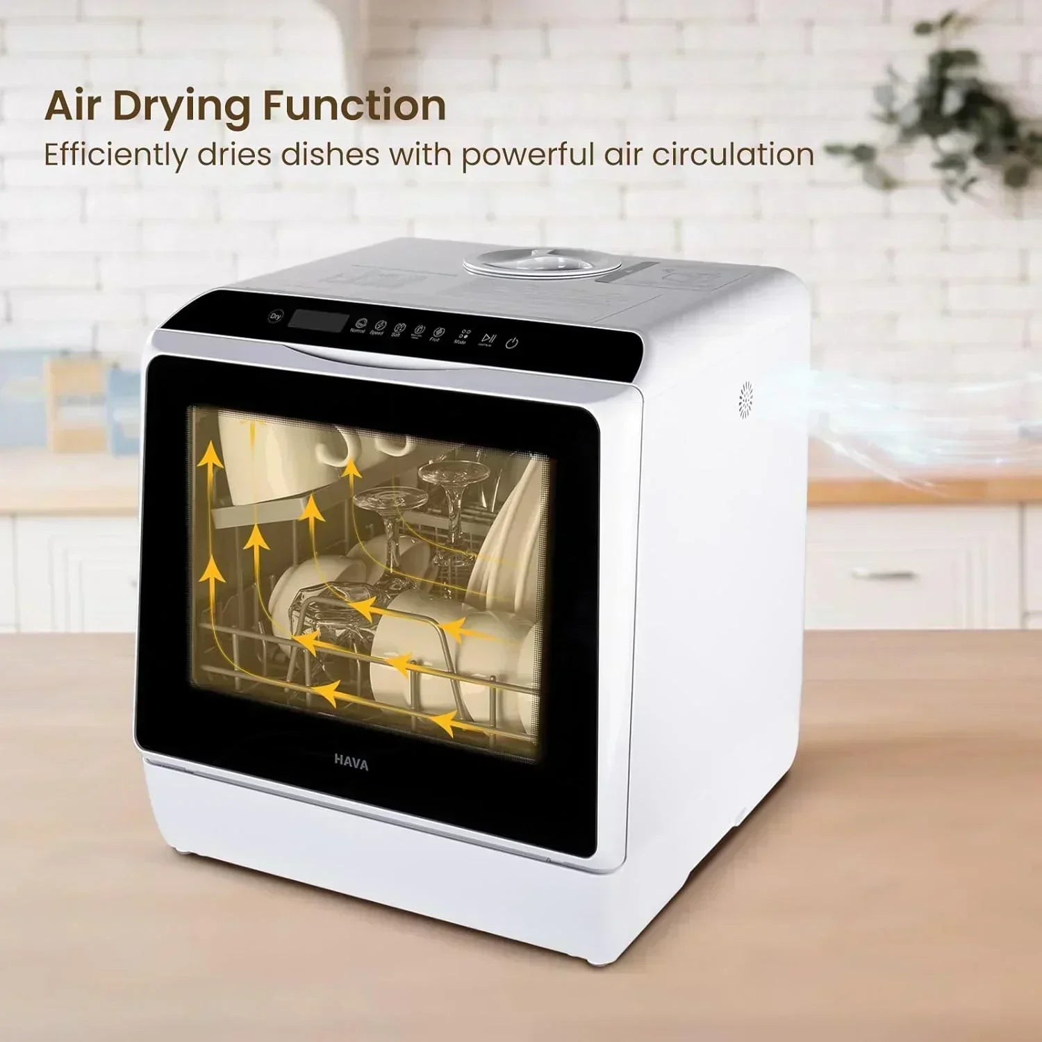 HAVA tabletop dishwasher 6-program portable dishwasher with built-in 5-liter water tank